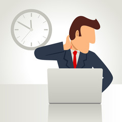 Businessman Working on Laptop