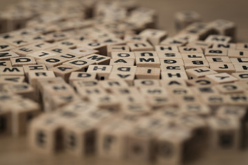 wooden cubes