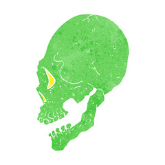 spooky skull illustration