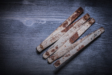 view on vintage metallic meter