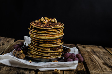 Big homemade pancakes