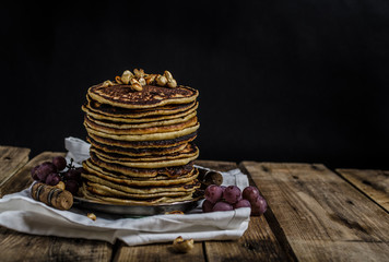 Big homemade pancakes