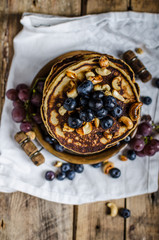 Big homemade pancakes