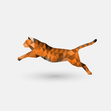 Tiger of polygons