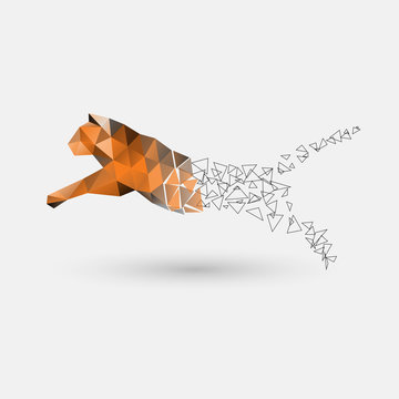 Tiger of polygons