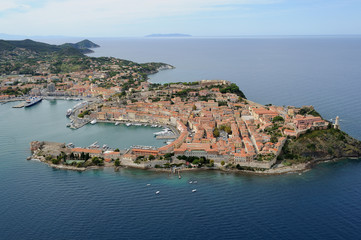 Obraz premium Portoferraio harbor- Elba island