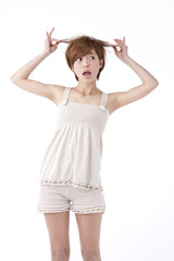 Fototapeta premium 夏の女性