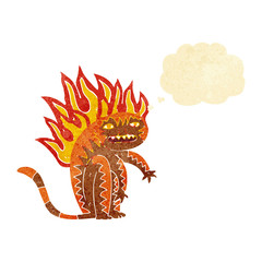 tiger tiger burning bright with thought bubble