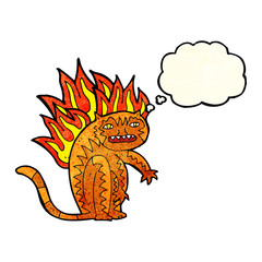 tiger tiger burning bright with thought bubble