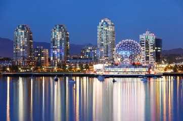 Naklejka premium Miasto Vancouver w Kanadzie