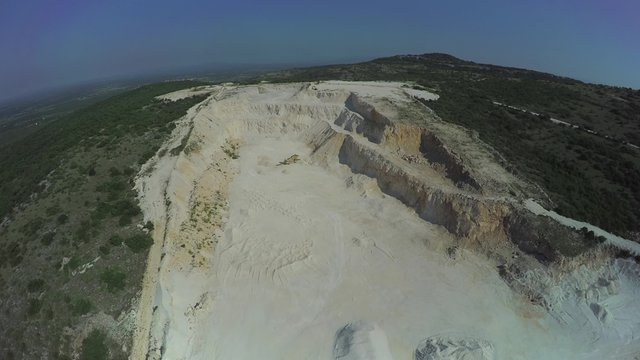 Calcium carbonate quarry in Dalmatian hinterland