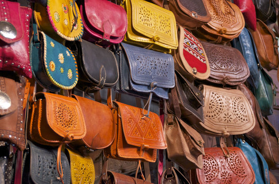 Sac marocain top en cuir