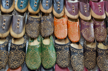 Marrakech - les babouches colorées