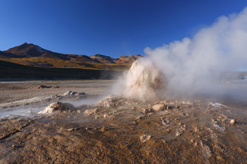 Fototapeta na wymiar Tatio geysers, Atacama desert, Chile