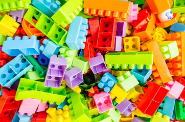 Fototapeta na wymiar colorful toy block