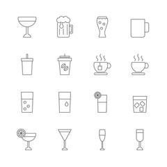 drink icons set