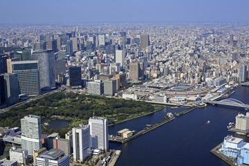 浜離宮庭園／空撮