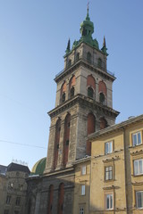 Fototapeta na wymiar Assumption church in Lviv