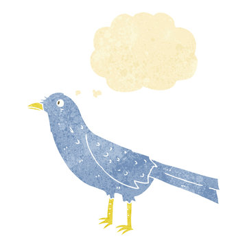 recommend clip art: cartoon crow with thought bubble