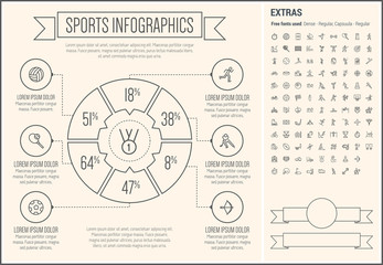 Sports Line Design Infographic Template