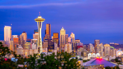 Seattle Skyline at Sunset