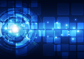 abstract future technology concept background, vector illustration