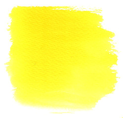 Yellow watercolour stain 