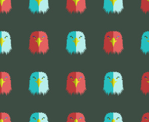 seamless pattern with eagle head