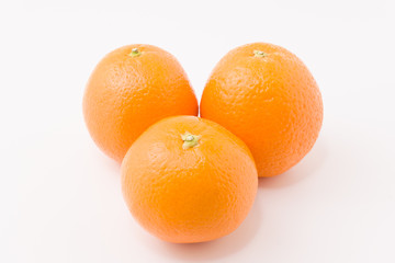 three fresh fragrant orange