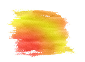 Red-yellow watercolour spot 