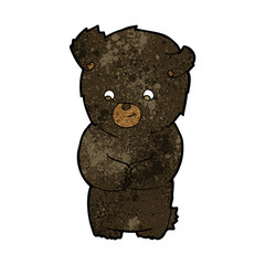 cute cartoon black bear