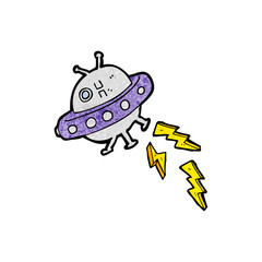 cartoon UFO