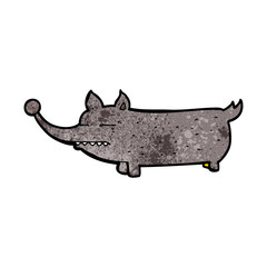 cartoon funny little dog