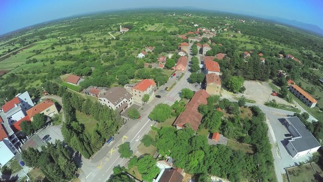 Dalmatian hinterland, aerial shot