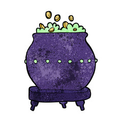 cartoon halloween pot