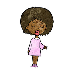 cartoon woman explaining her point