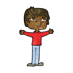 Fototapeta premium cartoon nervous man