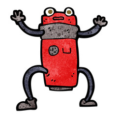 cartoon robot
