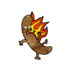 crazy cartoon sausage