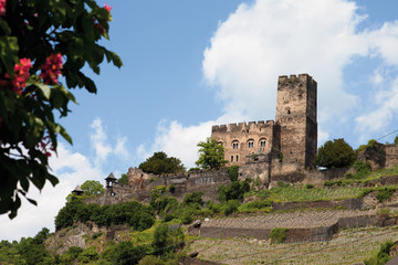 Fototapeta na wymiar Deutschland, Rheinland-Pfalz, Ansicht der Burg Gutenfels Schloss