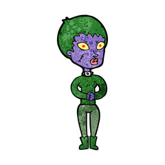 cartoon zombie girl