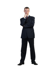 Thoughtful businessman