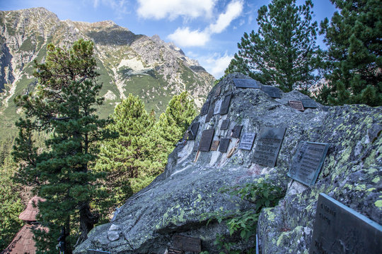 Symbolic cemetery in High Tatras, Slovakia