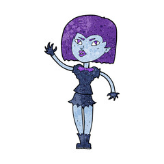 cartoon pretty vampire girl