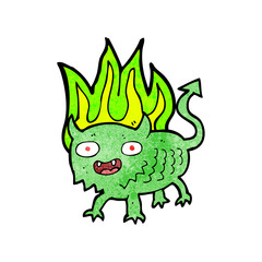 cartoon little demon
