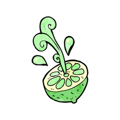 cartoon fresh lime