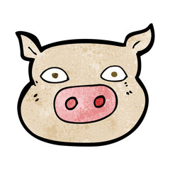 cartoon pig face