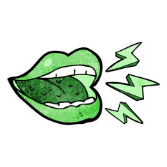 cartoon smiling halloween mouth