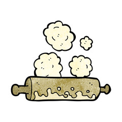 cartoon rolling pin