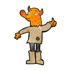 cartoon fox man